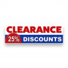 Clearance 25% Discounts Vinyl Banner 8 Feet Wide by 2.5 Feet Tall