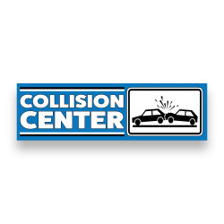 Collision Center Vinyl Banner 10 Feet Wide by 3 Feet Tall