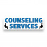 Counseling Services Vinyl Banner 10 Feet Wide by 3 Feet Tall