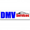 DMV Services Vinyl Banner 10 Feet Wide by 3 Feet Tall