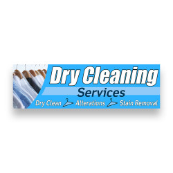 Dry Cleaning Services Vinyl Banner 10 Feet Wide by 3 Feet Tall