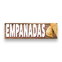Empanadas Vinyl Banner 10 Feet Wide by 3 Feet Tall