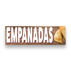Empanadas Vinyl Banner 8 Feet Wide by 2.5 Feet Tall