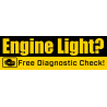 Engine Light Free Diagnostic Vinyl Banner 8 Feet Wide by 2.5 Feet Tall