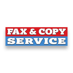 FAX & Copy Service Vinyl Banner 10 Feet Wide by 3 Feet Tall